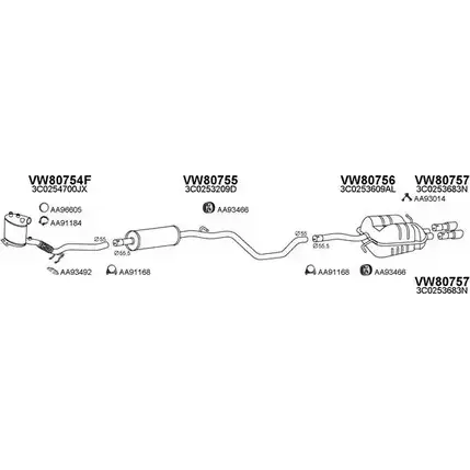 Система выпуска ОГ VENEPORTE LR4HI1 800609 2702006 O 57NBG изображение 0