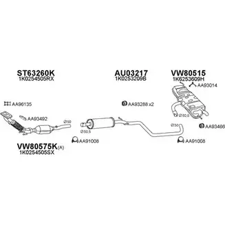 Система выпуска ОГ VENEPORTE ARR78R 2702012 800617 3 5KCO изображение 0