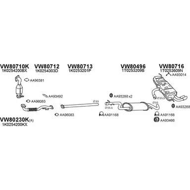 Система выпуска ОГ VENEPORTE C DZJE4Q IVAHY 2702050 800659