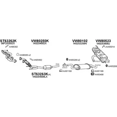 Система выпуска ОГ VENEPORTE 2702055 5R84N 800664 PX7YB 18 изображение 0