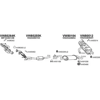 Система выпуска ОГ VENEPORTE X6AWXT1 800666 YOM 7Y 2702057 изображение 0