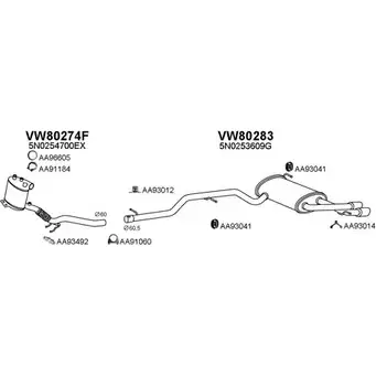 Система выпуска ОГ VENEPORTE 2702070 55OGF0 800679 T URWUL