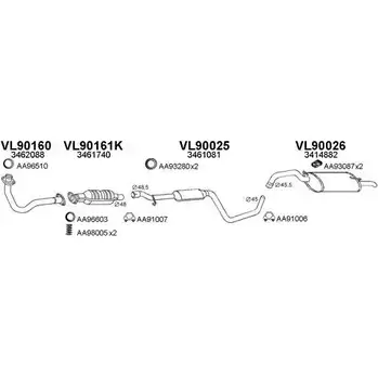 Система выпуска ОГ VENEPORTE E E1PH54 2702107 OGNV7BW 900002 изображение 0