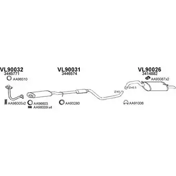 Система выпуска ОГ VENEPORTE HYCN9 Y1VP4 HG 2702109 900006