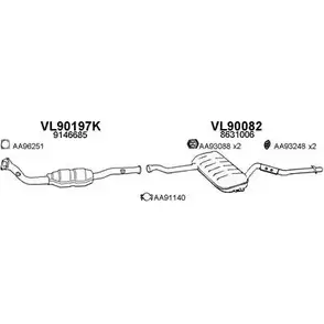 Система выпуска ОГ VENEPORTE C5 N6AW 2702142 900048 22BZLP1 изображение 0