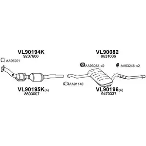 Система выпуска ОГ VENEPORTE 2702143 6 KD70N XRWN71V 900049 изображение 0