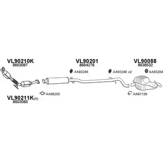 Система выпуска ОГ VENEPORTE 2702157 VIL2MT2 900066 70Z 19VP изображение 0