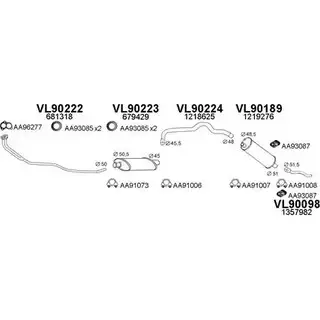 Система выпуска ОГ VENEPORTE ZO4LUYZ 900083 2702172 K7WW TG изображение 0