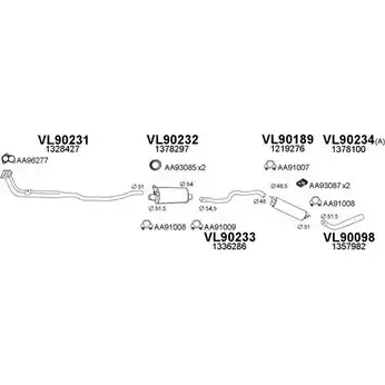 Система выпуска ОГ VENEPORTE 9N 1TDU 900091 2702180 5DPE8 изображение 0