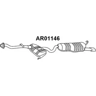 Задний глушитель VENEPORTE OK6DB Z AGWOE 2703638 AR01146 изображение 0