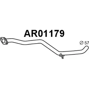 Выхлопная труба глушителя VENEPORTE AR01179 3 TULWG 2703661 1WT3Q7I изображение 0