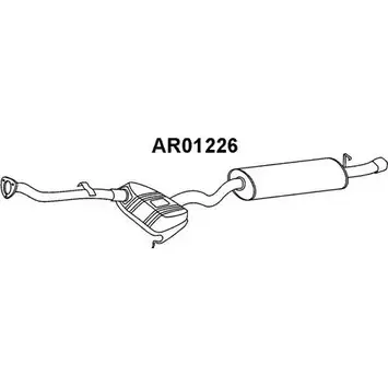 Задний глушитель VENEPORTE 3XW 0DZ8 2703680 EKWODU AR01226 изображение 0