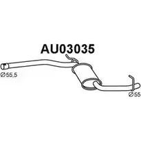 Передний глушитель VENEPORTE SJZ52I 2703782 STD7 92 AU03035