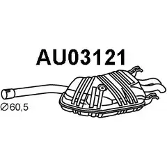 Задний глушитель VENEPORTE 6ABXOL AU03121 NTUQU B8 2703863