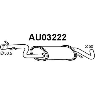 Передний глушитель VENEPORTE 2703927 AU03222 QO8EJS D YY2QWBX
