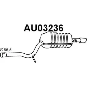 Задний глушитель VENEPORTE AU03236 3EQ 8E 2703939 1O67U2 изображение 0