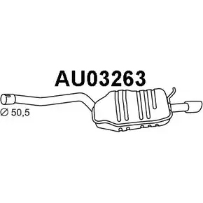 Задний глушитель VENEPORTE 2703966 UO97AX A5UM 1 AU03263 изображение 0