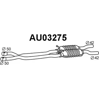Передний глушитель VENEPORTE YCWKSJM 2703977 6EXV ZLY AU03275