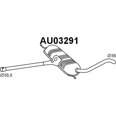 Передний глушитель VENEPORTE 2703993 84ZXK 9 3NOB6 AU03291