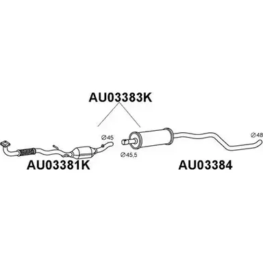 Катализатор VENEPORTE QRC28 M 2UO2AFQ 2704074 AU03383K