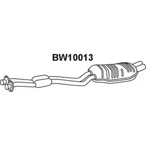 Задний глушитель VENEPORTE BW10013 2704095 TVR8AXL YIGDL NI изображение 0