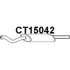 Передний глушитель VENEPORTE 2704297 2WQB3 CT15042 3KPB6 GX изображение 0