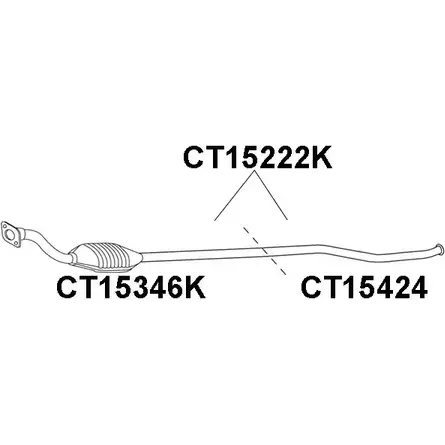 Катализатор VENEPORTE 794E7R 2704452 J 5RIU CT15222K изображение 0