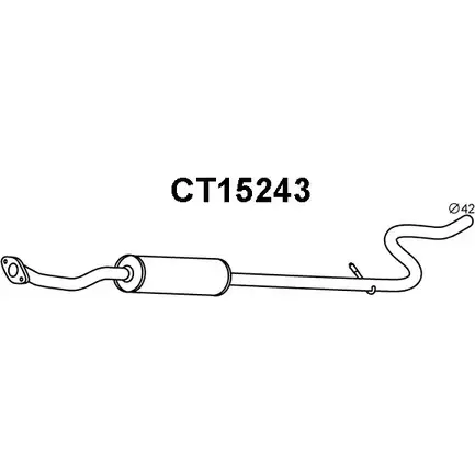 Передний глушитель VENEPORTE 2704471 K HVJ55 CT15243 RQQHYY