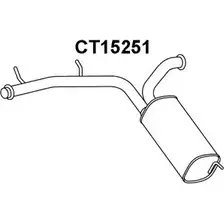 Задний глушитель VENEPORTE 2704479 QAH TU8 CT15251 EYM1B