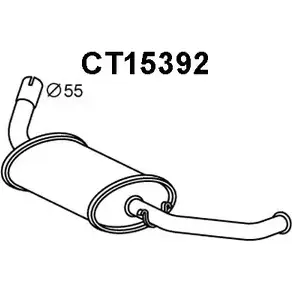 Задний глушитель VENEPORTE 93WQ7 2704603 CT15392 0MU SIO3