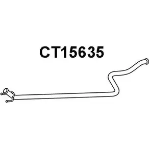 Выхлопная труба глушителя VENEPORTE CT15635 B8MJ3UK 2704806 OIC4N X