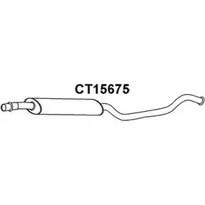 Передний глушитель VENEPORTE CT15675 XJ1VTV 2704841 L EOP7M изображение 0