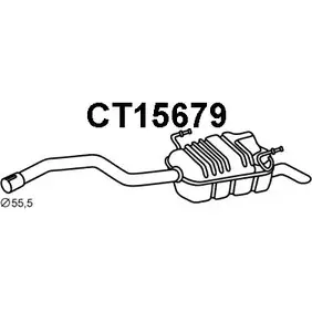 Задний глушитель VENEPORTE 2704845 4L RDFXO KIWYHMU CT15679 изображение 0