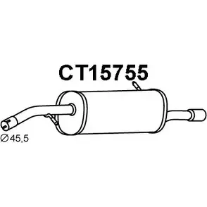 Задний глушитель VENEPORTE UIZ42 CT15755 7 IB8NZ 2704911