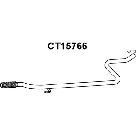 Выхлопная труба глушителя VENEPORTE BG8 19N 2704921 WOB4GWU CT15766 изображение 0