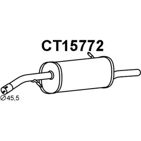 Задний глушитель VENEPORTE 2QBM9K S A2A6 2704925 CT15772 изображение 0