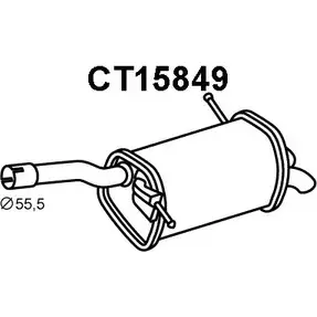 Задний глушитель VENEPORTE C G7N4F 2704998 CMTISJI CT15849