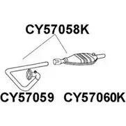 Выхлопная труба глушителя VENEPORTE 2705070 CY57059 J27OF 5UW5 PT