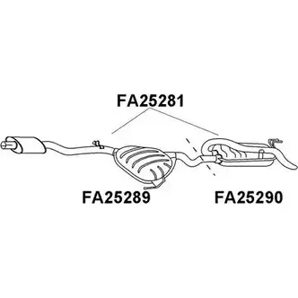 Передний глушитель VENEPORTE FA25289 7 PT4TG 320ORP4 2705461 изображение 0