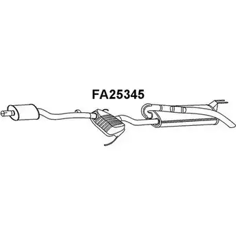 Задний глушитель VENEPORTE FA25345 2705503 ETQBT BT R5UMD6 изображение 0