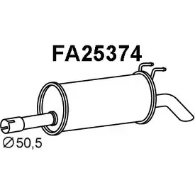 Задний глушитель VENEPORTE OP0 U0 FA25374 2705519 7AEUK