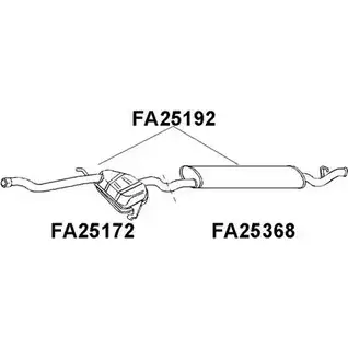 Задний глушитель VENEPORTE HY1P4 YV1 23G FA25386 2705524