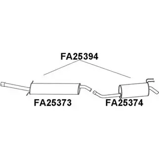 Задний глушитель VENEPORTE J209 K 2705532 B532IQ9 FA25394