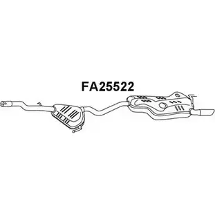 Задний глушитель VENEPORTE FA25522 2705614 KVHDQ V JKO4OAY изображение 0