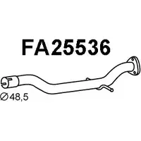 Выхлопная труба глушителя VENEPORTE FA25536 O8M 9D 2705621 BYBCY изображение 0