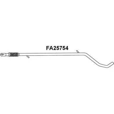 Выхлопная труба глушителя VENEPORTE Z1GT 282 GI2Q8 FA25754 2705766 изображение 0