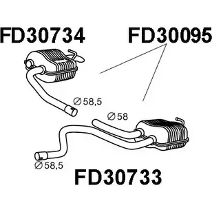 Задний глушитель VENEPORTE M KLAW 2706005 B68FK4T FD30095 изображение 0