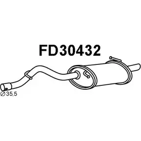 Задний глушитель VENEPORTE U6FFFT9 2706200 FD30432 B4HG N