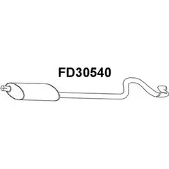 Задний глушитель VENEPORTE FD30540 NDLANU VI VQ9N6 2706274