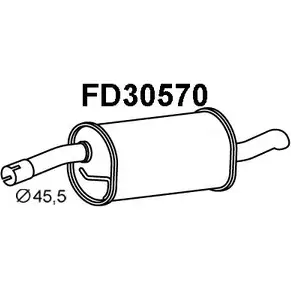 Задний глушитель VENEPORTE 3KH4EZX QDG 8Q87 2706296 FD30570 изображение 0